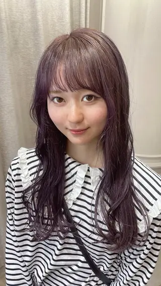 ロング カラー ayano / 透明感・くすみカラーのヘアスタイル