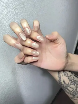 ミディアム DoReMi サロン リンゴのネイルデザイン