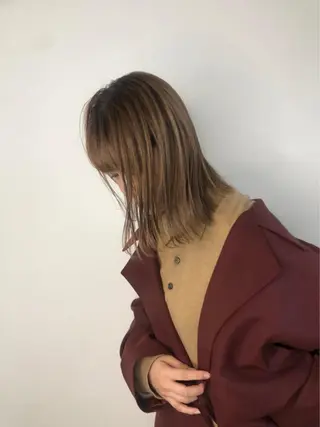 ミディアム カラー 内野 龍海 / レイヤーカットのヘアスタイル