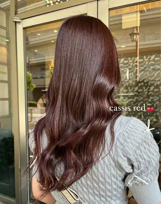 ロング カラー ルナ|縮毛矯正 ×デザインカラー🥝のヘアスタイル