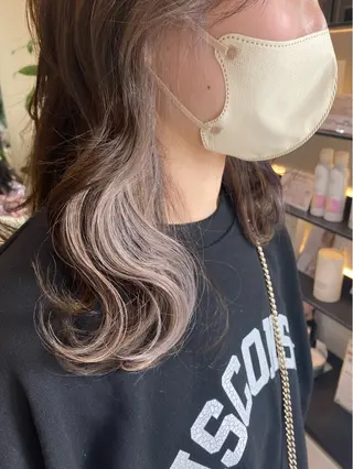 ロング カラー ブリーチカラー🍯 ホノカのヘアスタイル