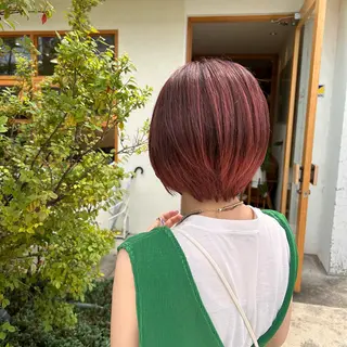 ショート カラー 山本 知佳のヘアスタイル