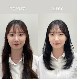 ロング ❤︎︎韓国ヘア❤︎︎ 𝑺𝒉𝒊𝒉𝒐のヘアスタイル