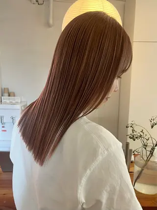 セミロング カラー 横浜美容室LINE /古賀紅音のヘアスタイル