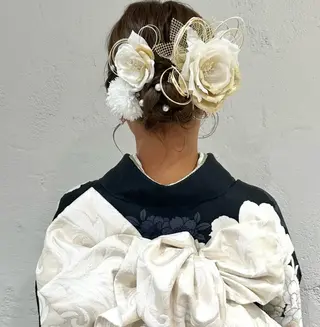 ヘアアレンジ 🦋Misaki🦋 メンズパーマ/着付けのヘアスタイル