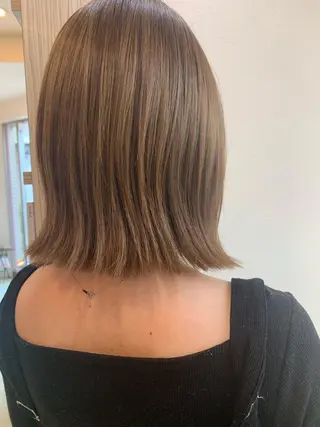 ミディアム 🌸スタイリスト 山浦美恵のヘアスタイル