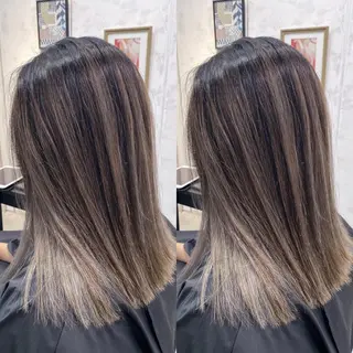 ミディアム カラー ヘアアレンジ 縮毛矯正 髪質改善寺坂雄飛💐のヘアスタイル