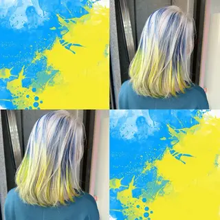 セミロング ✨色落ちまで可愛い✨ MANATO🎨🌈のヘアスタイル