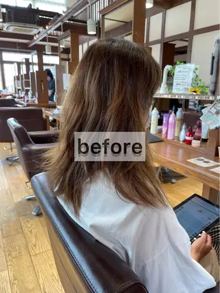 セミロング ヘアアレンジ ⭐️小玉 進也⭐️のヘアスタイル