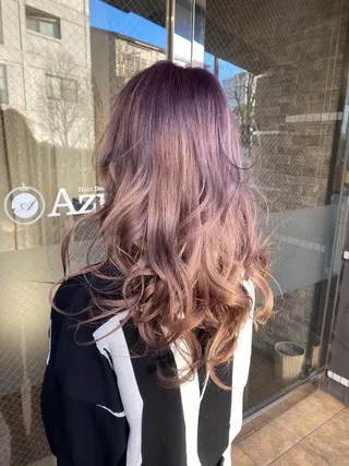セミロング カラー 美髪 カラーリストのヘアスタイル