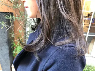 セミロング カラー レイヤーカット✂️ 横浜No1♡下鳥翔子のヘアスタイル