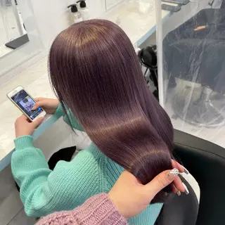 セミロング ヘアアレンジ カラー 🪞【公式】表参道 🪞knot🪞のヘアスタイル