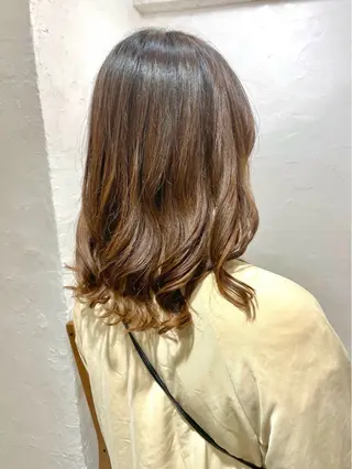 ミディアム パーマ 銀座No.1髪質改善 縮毛矯正/本木のヘアスタイル