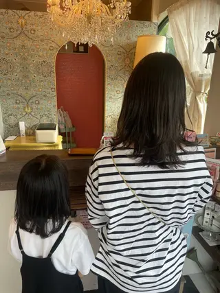 ミディアム hair make echo滿木あい花のヘアスタイル