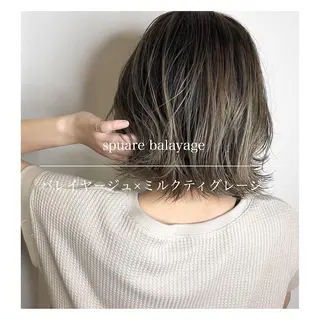 ミディアム カラー ブリーチカラー🌈 石垣翔太のヘアスタイル