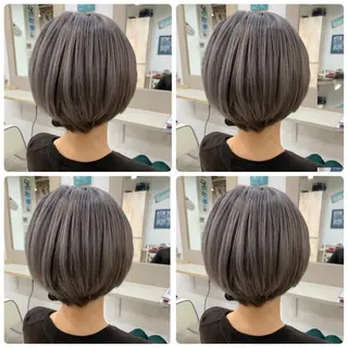 ショート カラー 京都大人女性ショート 徒歩1分/秋山のヘアスタイル