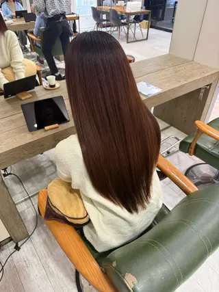 ロング Hair&beauty the B  岡崎店所属・磯貝七海/カラー /ブリーチ/縮毛矯正のヘアスタイル