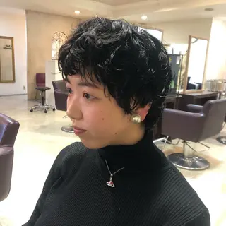ショート パーマ ショート/パーマ/ カラー/FUKOのヘアスタイル