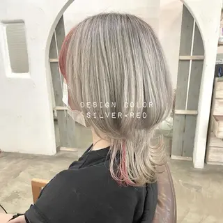 ショート カラー ゆさこのか ダブルカラー／縮毛のヘアスタイル