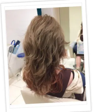 セミロング カラー パーマ ヘアアレンジ メンズ キッズ ネイル マツエク・マツパ EnBlesS西宮 マンツーマン神道有基のヘアスタイル
