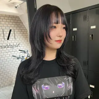 セミロング 激盛ハイトーン🪄✩ Kalin🧁🎀のヘアスタイル