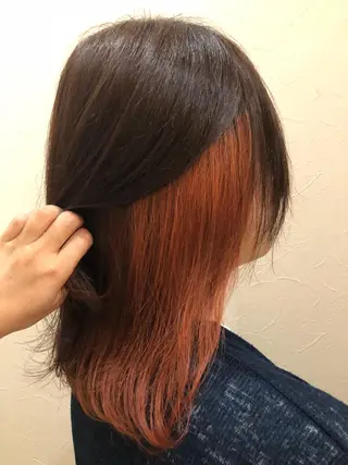 ミディアム カラー IVY villa Suzu.のヘアスタイル