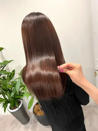 セミロング 原田 優花のヘアスタイル