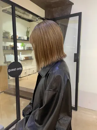 ミディアム カラー シイナ /札幌美容師のヘアスタイル