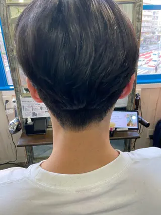 ショート パーマ メンズ カットパーマ✂️ 小坂田玲亜のヘアスタイル