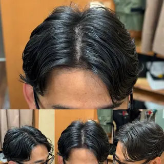 パーマ メンズ 阿賀 佑季のヘアスタイル