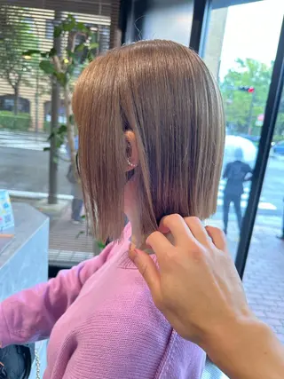 ショート カラー ハイトーン/ボブ/ レイヤー💫カイセイのヘアスタイル