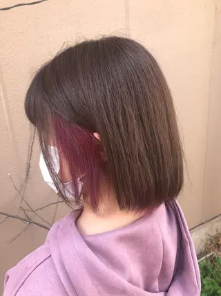 カラー ダブルスキルエクステ /羽エクステ白石宇由のヘアスタイル
