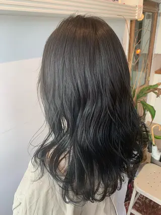 セミロング カラー ヘアアレンジ 山崎 澪 レイヤーカット/大宮のヘアスタイル