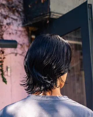 ミディアム カラー パーマ メンズ 🔗メンズサロン🔗 Kieのヘアスタイル