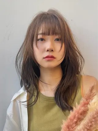 ミディアム カラー 🎀韓国ボブ/ハイト ーン/まりん🎀のヘアスタイル