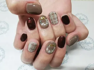 ネイル ネイルリボン 受付スタッフのネイルデザイン