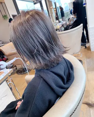 セミロング カラー ✨大人ショート特化 /カットモデル/銀座のヘアスタイル