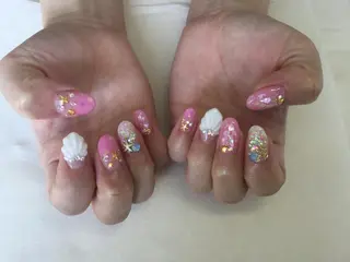 ネイル 💎🐰 saki. m 🐰💎のネイルデザイン