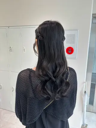 ヘアアレンジ 広島/ヘアセット /ベージュ/わかなのヘアスタイル