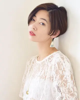 ショート ヘアアレンジ 鶴﨑 美優亜のヘアスタイル