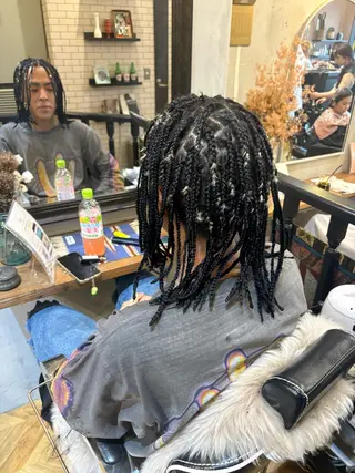 ヘアアレンジ メンズ コーンロウ/ ブレイズ　大田竜也のヘアスタイル