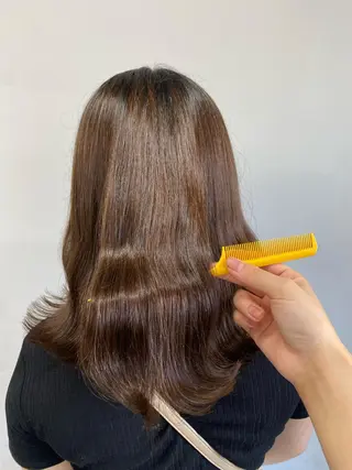 セミロング ヘアアレンジ TRU Shino🦋のマツエク・マツパデザイン