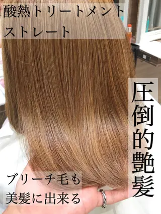 セミロング パーマ 清野 大のヘアスタイル