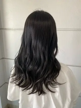 セミロング カラー 髪質改善特化🥣🫧 天神美容室のヘアスタイル