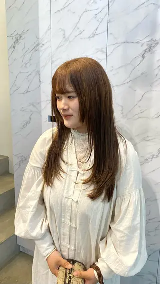ロング カラー マツザキ マナトのヘアスタイル