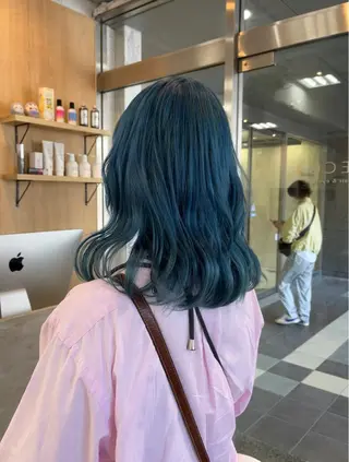 ミディアム カラー デザインカラー /るあんのヘアスタイル