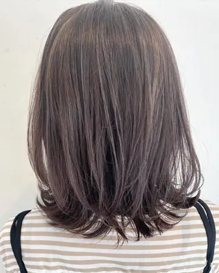 ミディアム カラー 伊藤 さやかのヘアスタイル