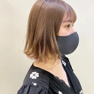 ミディアム カラー 嶋佐 昌大 シマサマオのヘアスタイル