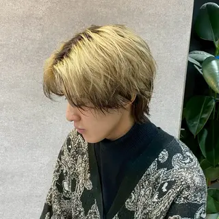 メンズ 韓国メンズヘア/ ハイトーン🤍みなとのヘアスタイル