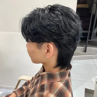 パーマ メンズ ダウンパーマ特化💎 ボブ・レイヤーりなのヘアスタイル